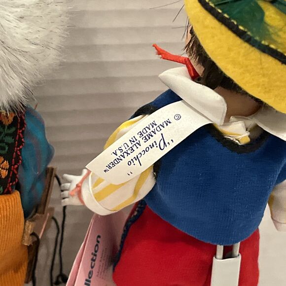Madame Alexander Dolls 8" Geppetto & Pinocchio In Boxes- Hand Tags- Stands - Picture 9 of 13